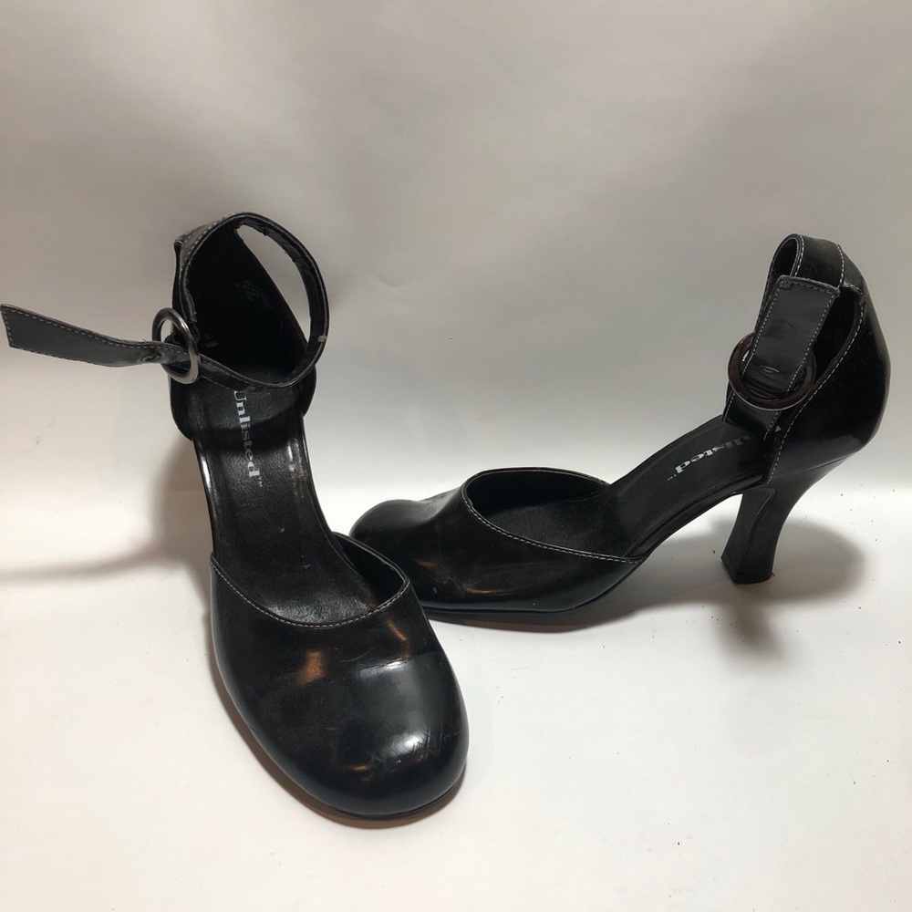 Unlisted Black Heels with Ankle Straps Size 8.5